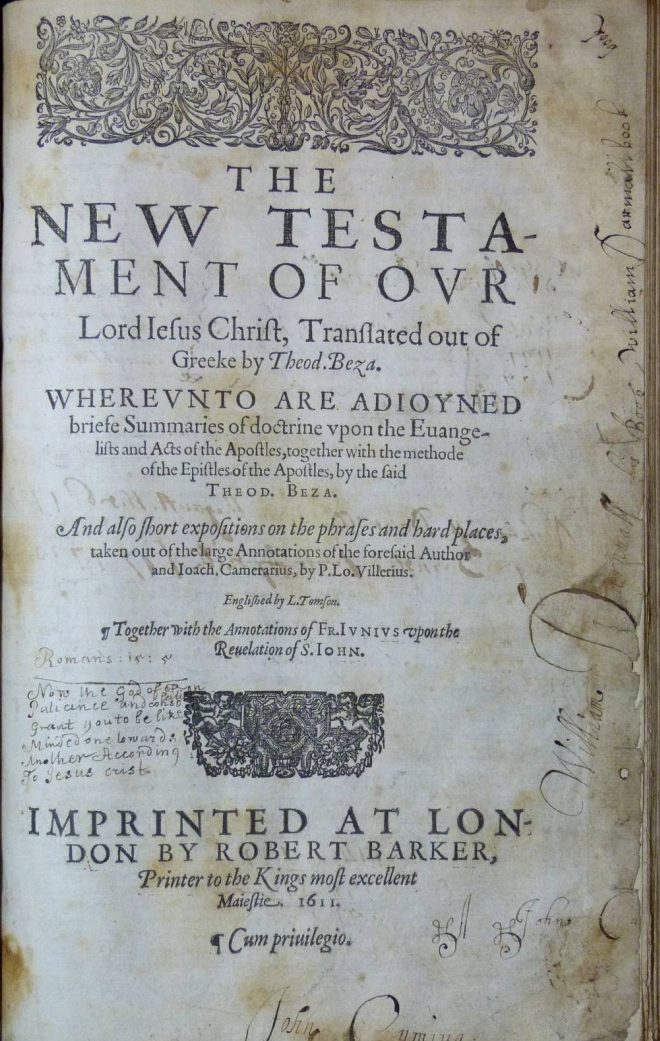 William Darnell's 1611 Breeches Bible